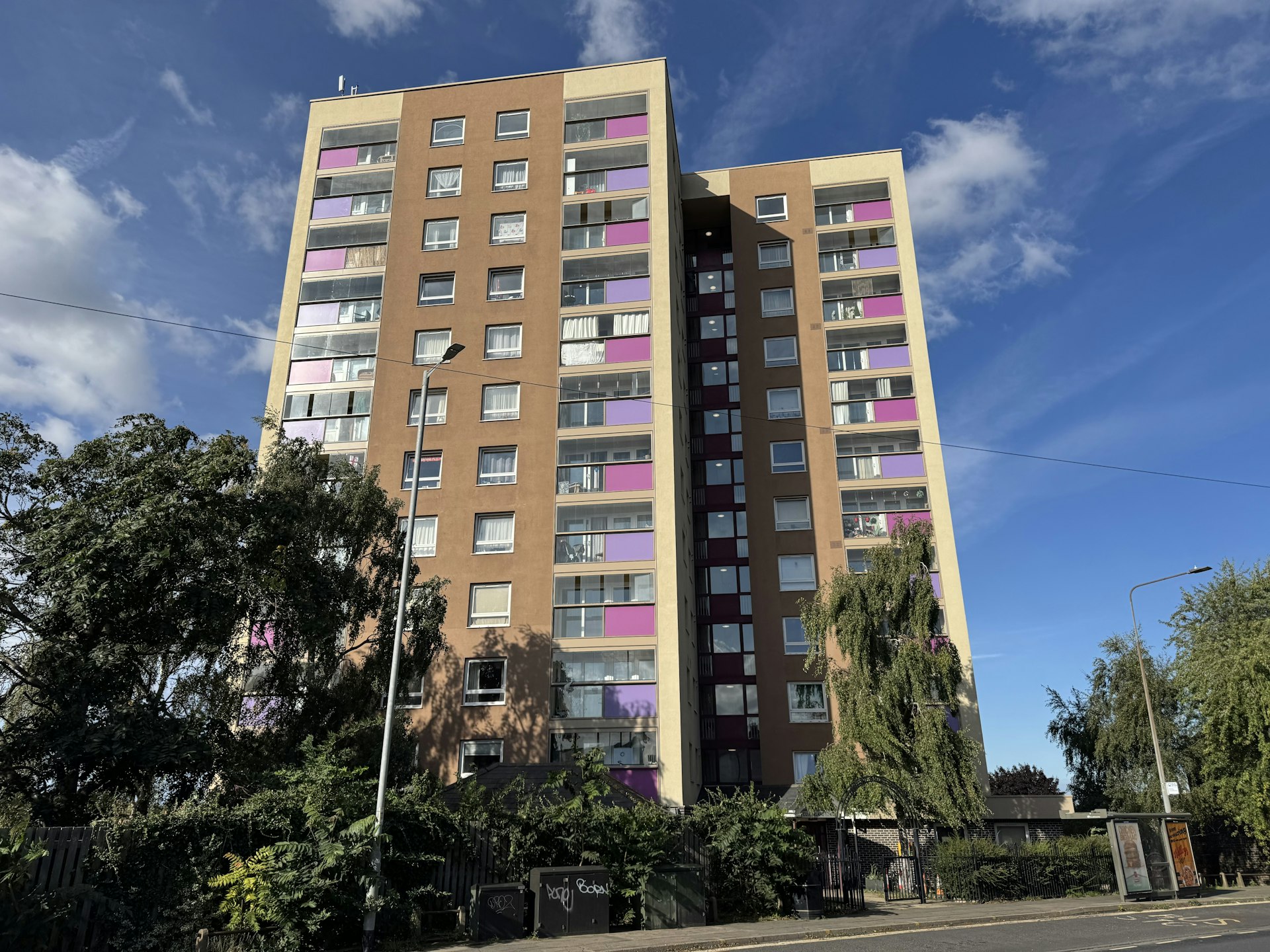 Cumberland Towers on Norwich Road in Ipswich